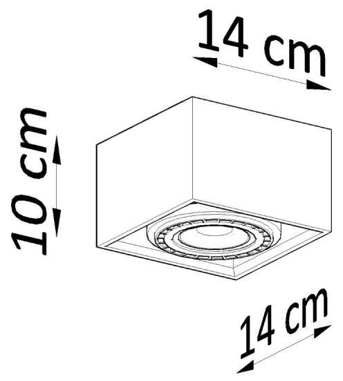 QUATRO 1 Stropné svetlo, drevo SL.0915 - Sollux