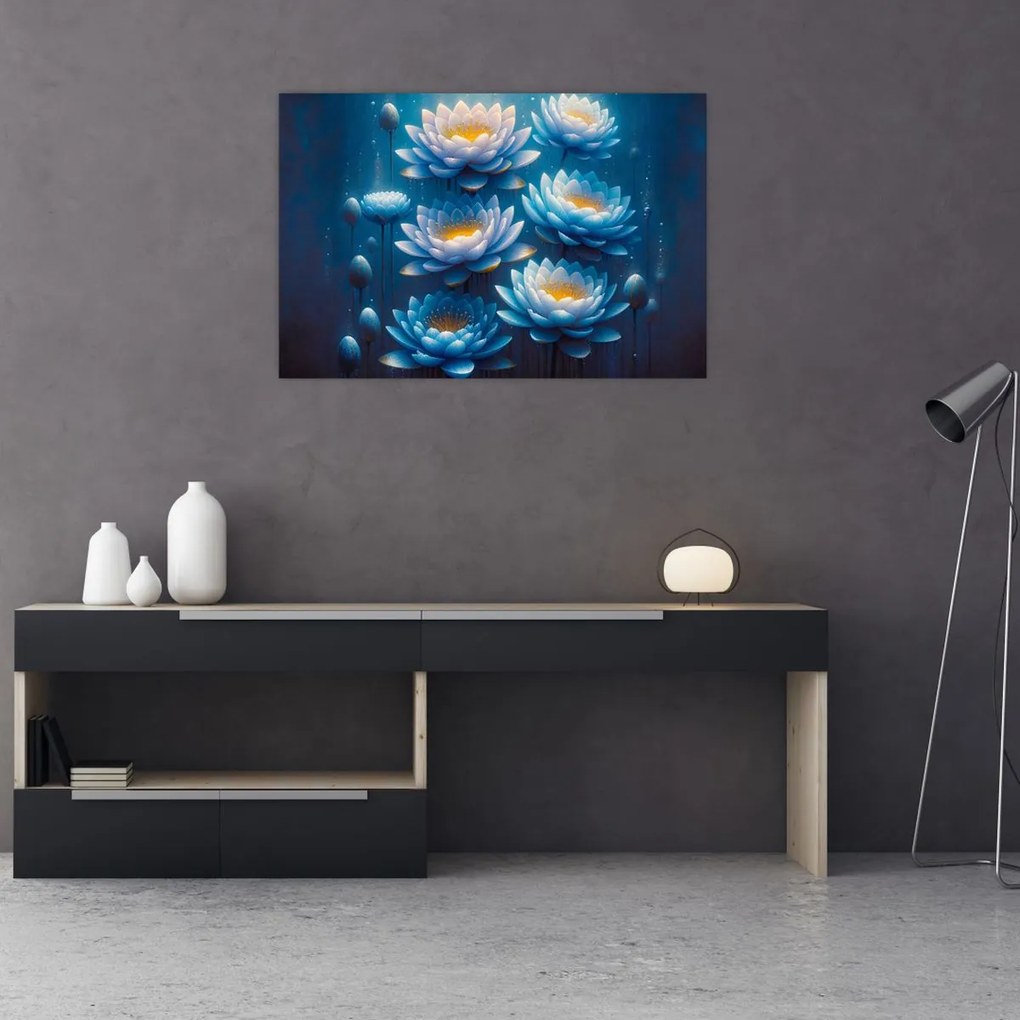 Obraz - Lekná pod hladinou (90x60 cm)