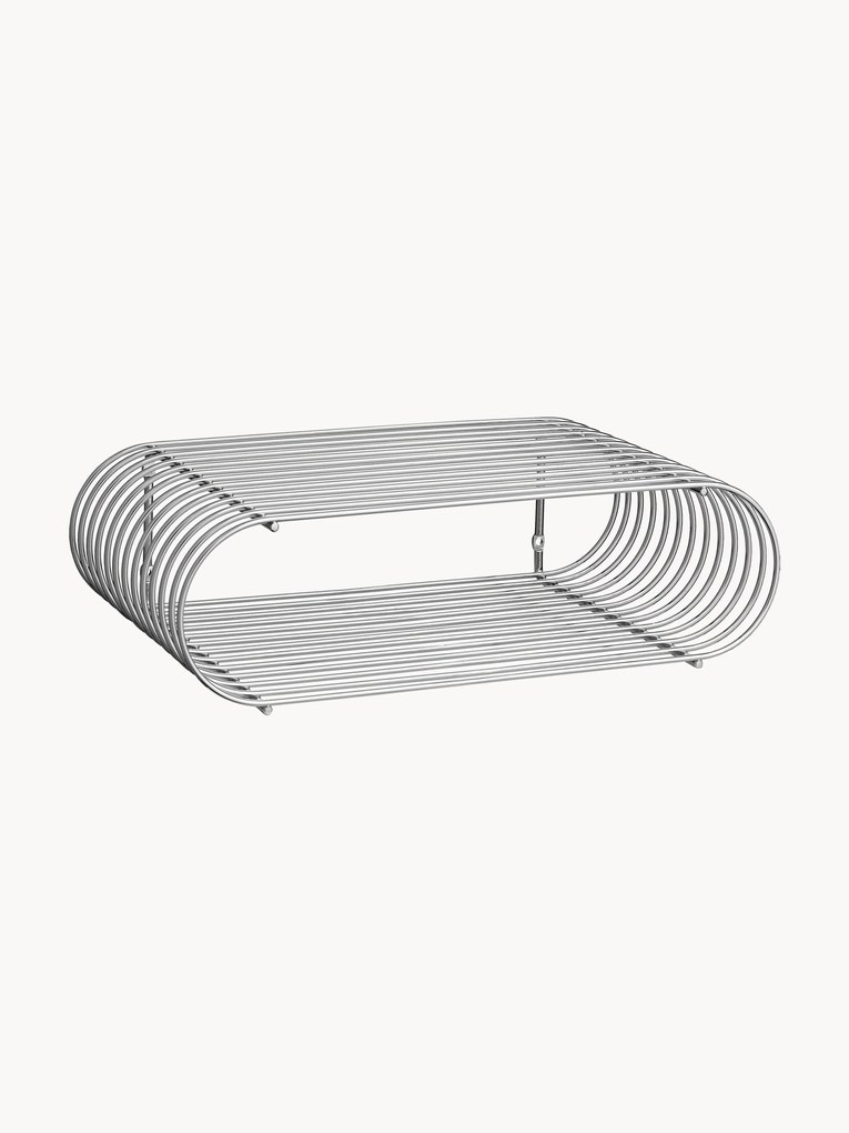 Kovová nástenná polica Curva, Š 40 cm