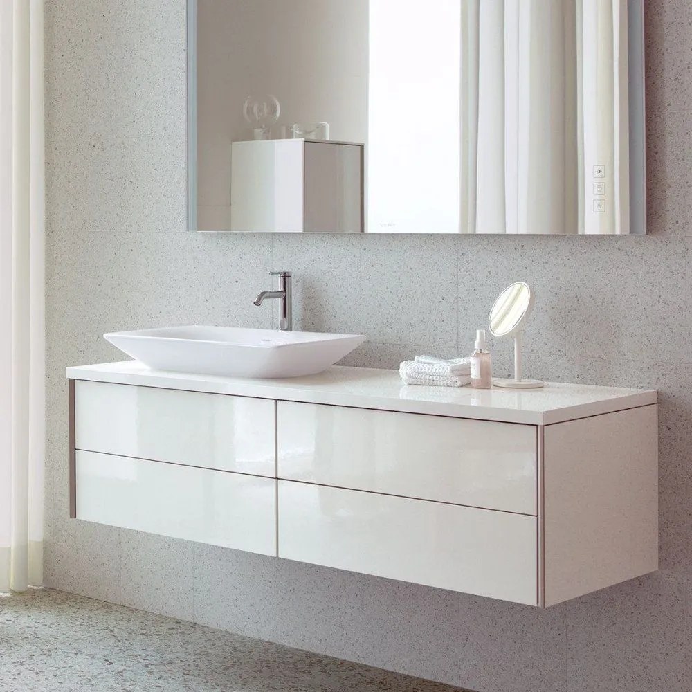 DURAVIT Viu obdĺžniková umývadlová misa bez otvoru, bez prepadu, 600 x 415 mm, biela, 2358600000