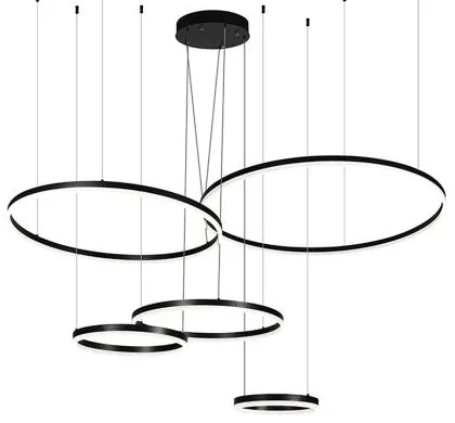 LED Stmievateľný luster na lanku LED/220W/230V 3000-6500K + diaľkové ovládanie