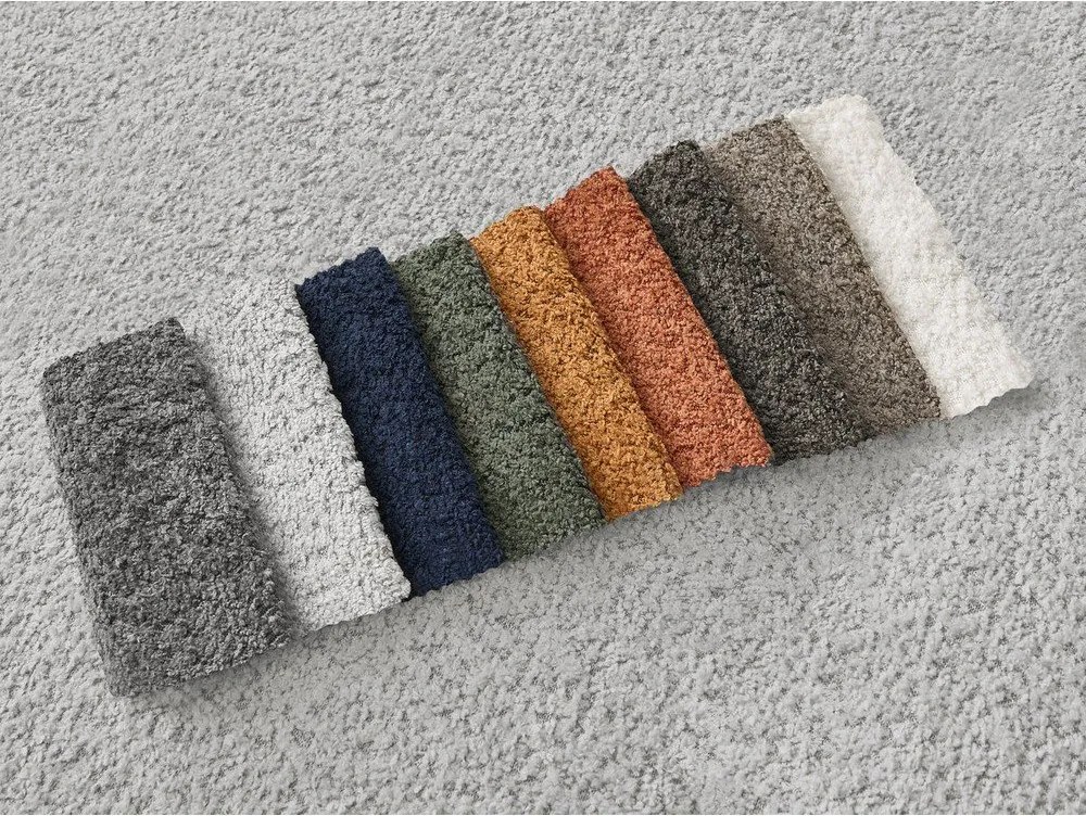 Svetlosivá rohová pohovka z textílie buklé (ľavý roh/s leňoškou) Azra – Bobochic Paris