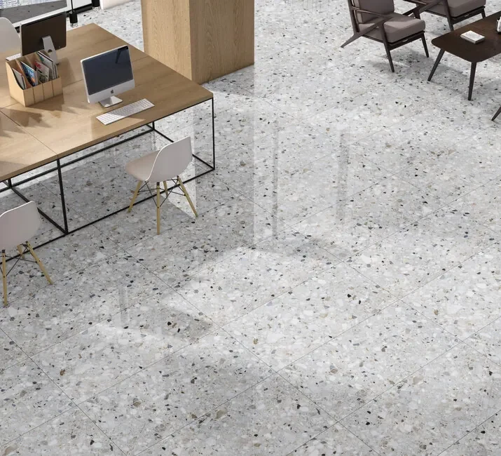 Dlažba Terazzo Silver 120x60 R BA 7 mm