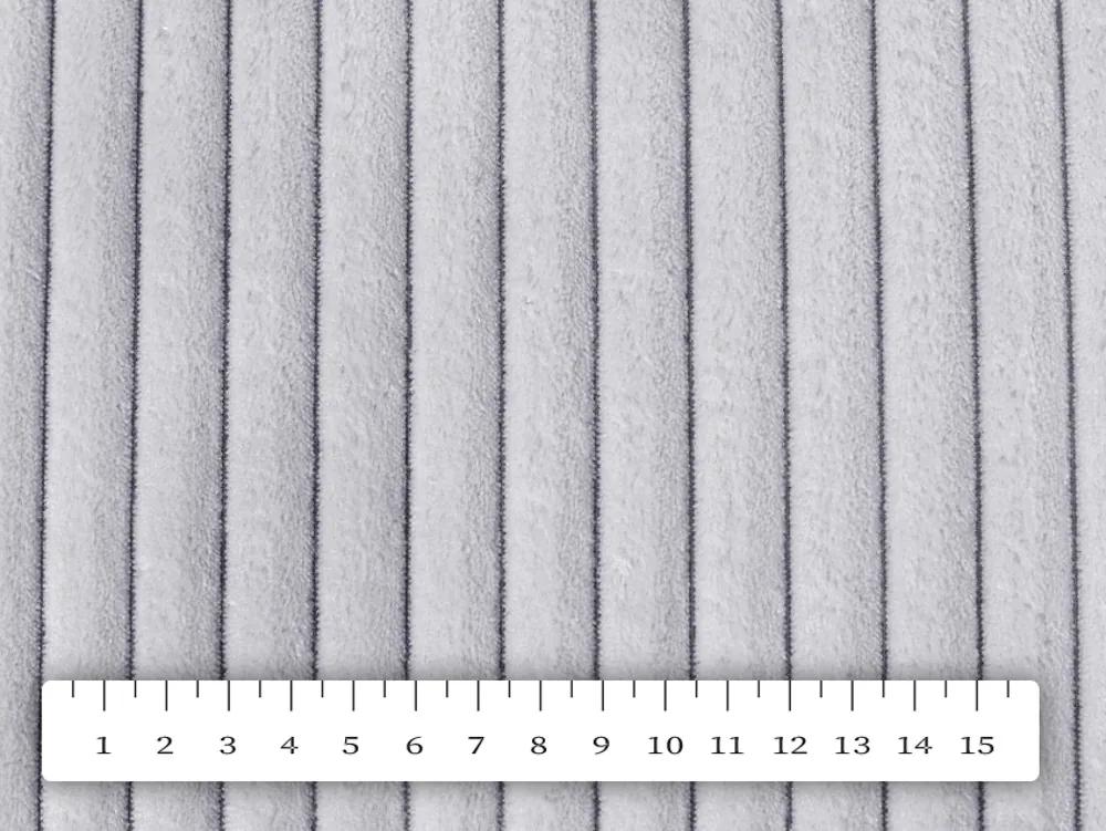 Biante Dekoračná obliečka na vankúš Minky menčester MKM-001 Svetlo sivá 30 x 50 cm