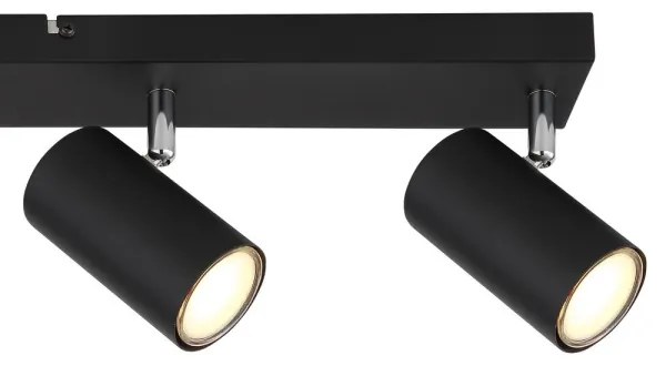 Globo 57911-4B - Bodové svietidlo ROBBY 4xGU10/35W/230V čierna