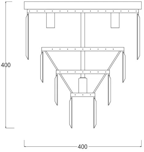 Zuma Line FC17106/4+1-CHR-Krištáľové stropné svietidlo AMEDEO 5xE14/40W/230V chr.