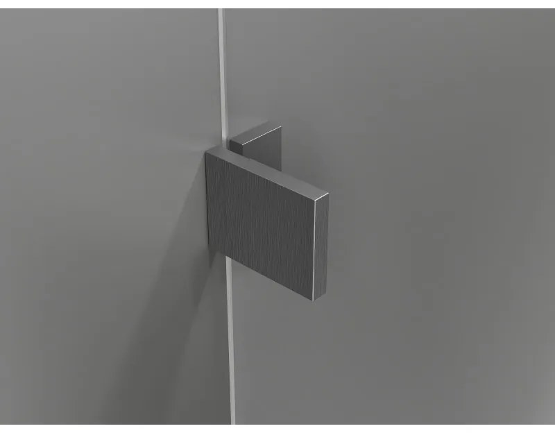 Mexen Lunar, L Duo výklopný sprchový kút 105 x 80 cm, 8mm číre sklo, profil grafit brúsený, 834L-105L-080P-66-00