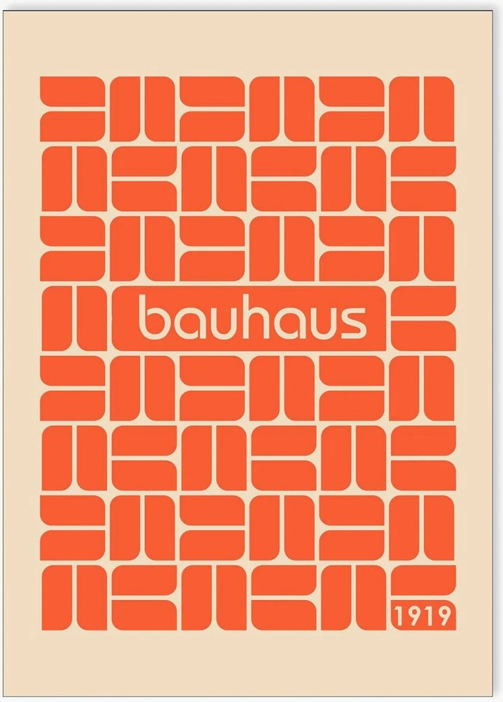 Nástenná dekorácia Bauhaus Orange