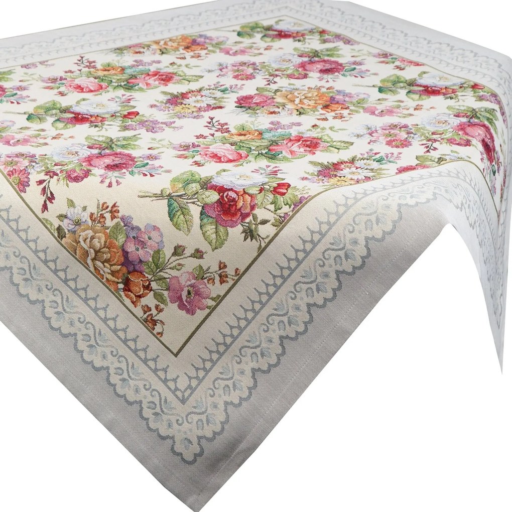 GOBELÍNOVÝ OBRUS SRE 100X100 CM VZOROVANÝ