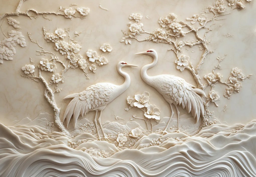 Fototapeta - 3D čínsky vzor (147x102 cm)