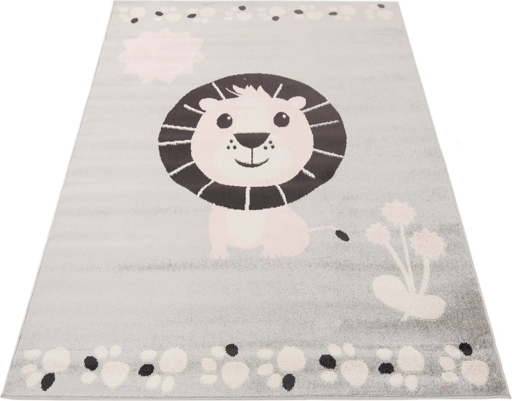 TA Koberec H319A ŠEDÁ/BIELA HAPPY FBA Rozmer: 160x220 cm