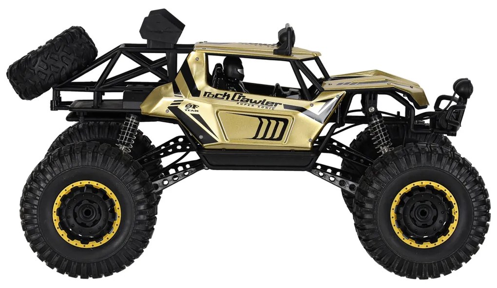 KIK RC Rock Crawler auto na diaľkové ovládanie 1:8, 4x4, zlaté