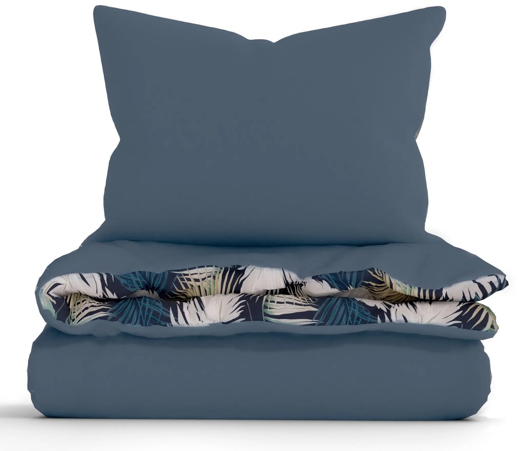 Bavlnené obliečky Renforcé – Taisa zelená/modrá