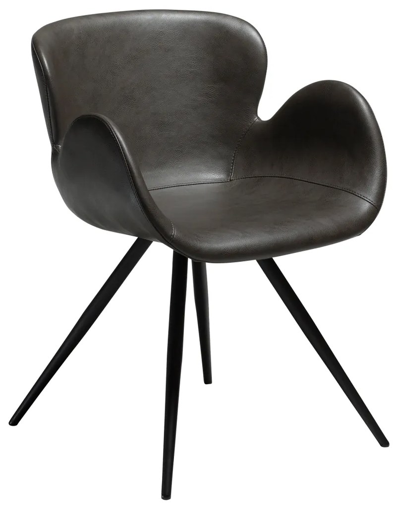 GAIA ČALÚNENÁ STOLIČKA black velvet/black