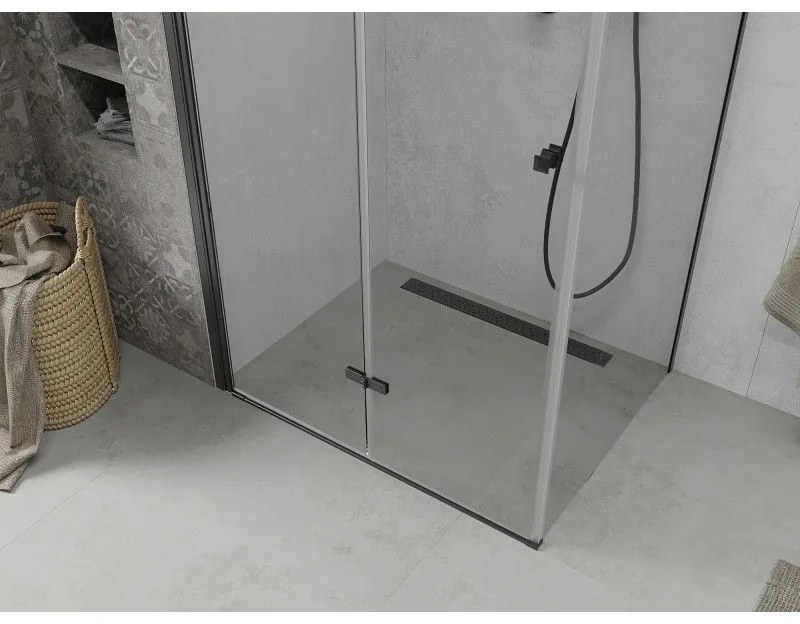 Mexen Lima sprchovací kút 120x70 cm, priehľadná, čierna, 856-120-070-70-00