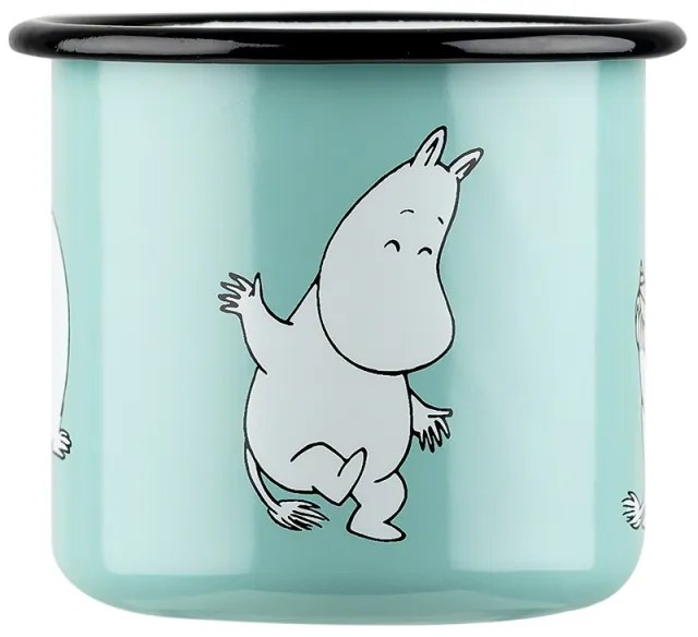 Hrnček Moomin 0,37l, smalt /mätový