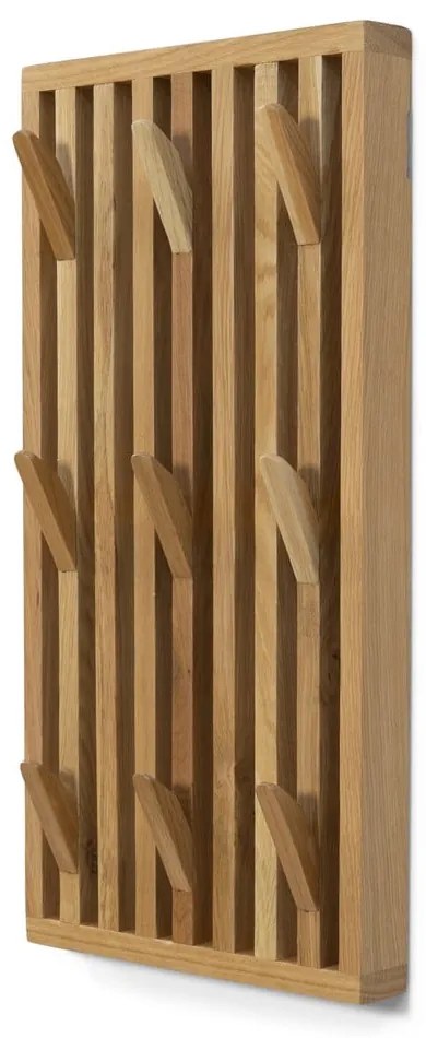 Nástenný vešiak z dubového dreva v prírodnej farbe Parco – Spinder Design