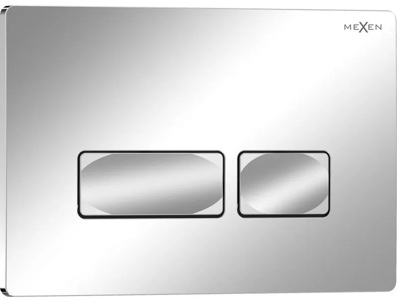 Mexen Tex 04, splachovacie tlačidlo, lesklý chróm, 6104-03