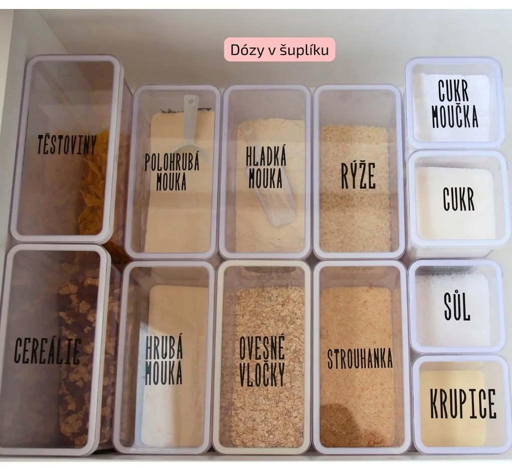 Dóza na potraviny 2,3 l Rotho Loft - EXTRA, biela