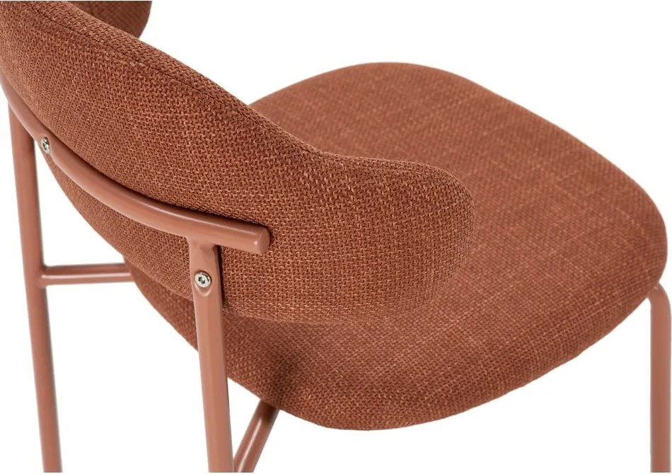 Jedálenská stolička v súprave v terakotovej farbe 4 ks Adriel – Marckeric