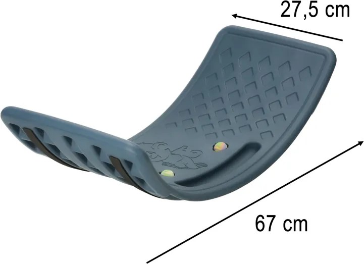 KIK Detská balančná hojdacia doska s loptičkami, 67 cm, modrá