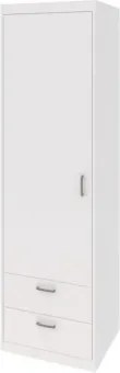 Úzka skriňa so zásuvkami Mega 14, biela%