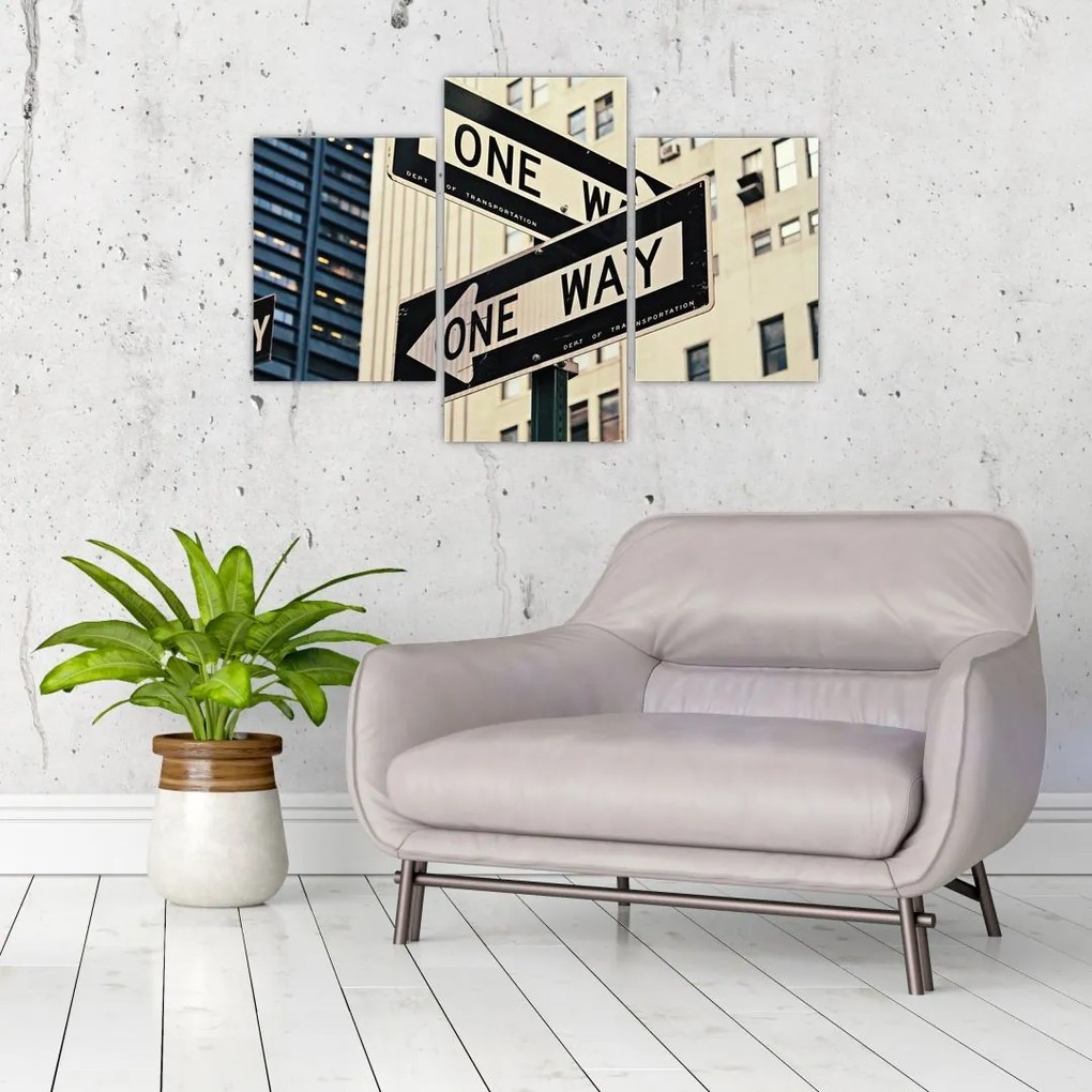 Obraz - New York ONE WAY (90x60 cm)