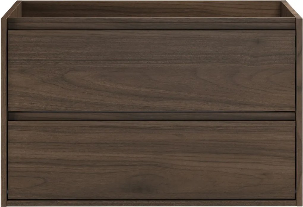 Závěsná skříňka pod umyvadlo Villa 80 cm ořech