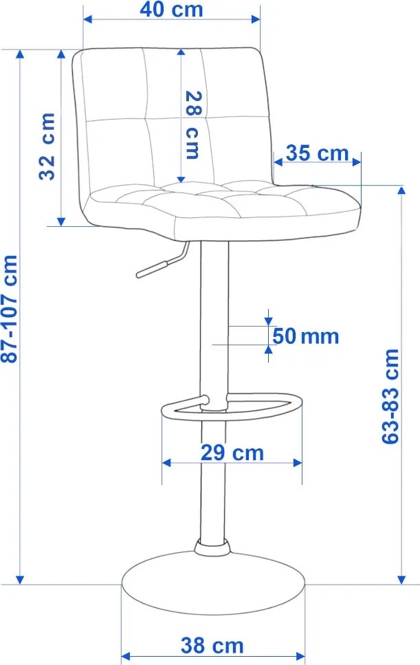 Barová stolička ARAKO VELVET - béžová/chróm