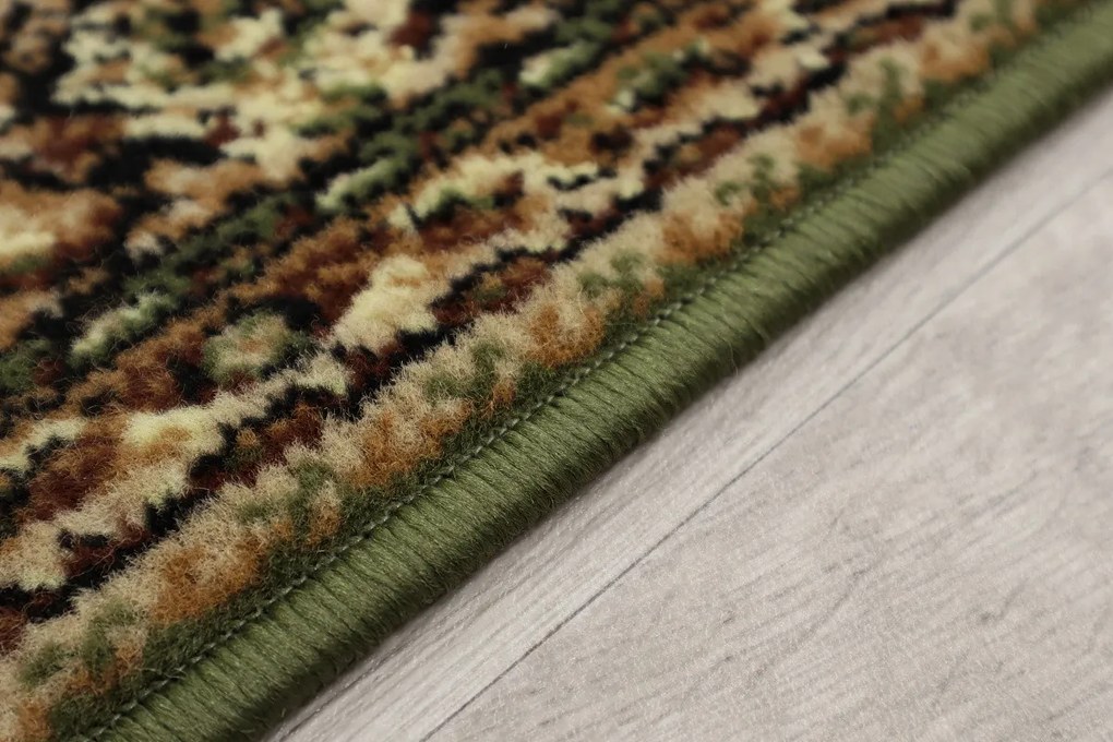 Weltom, Behúň na mieru Samira New 12003-023 green, šíre 120 cm, zelená, chodba / predsieň