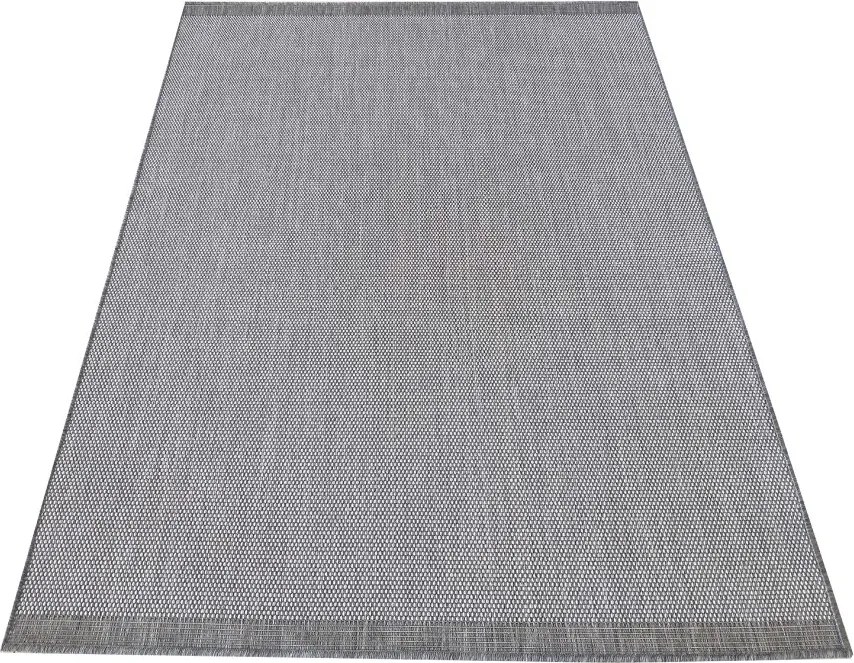 DY Sivý obojstranný tkaný koberec Zara 14 Rozmer: 80x150 cm