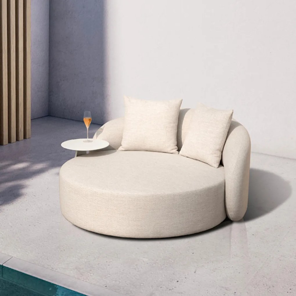 COSY plážová posteľ taupe