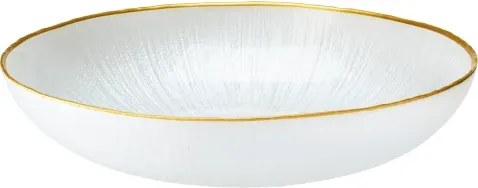 Miska Dia 21 cm, bielal/zlatá%