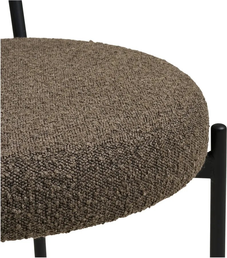 Hnedá čalúnená jedálenská stolička Badalona – House Nordic