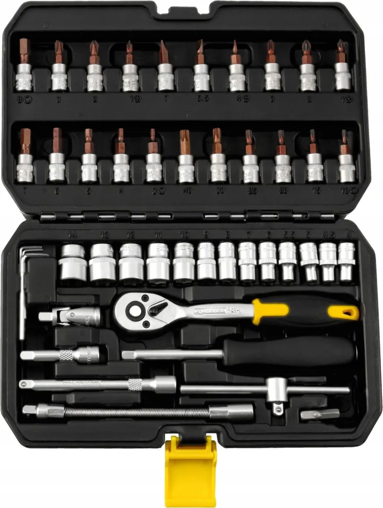 CROWNMAN Box na náradie pre nástrčné kľúče, 46 kusov