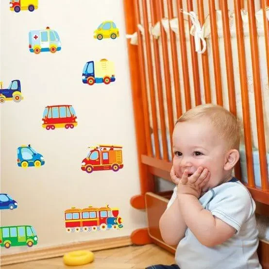 Autíčka detské samolepky
