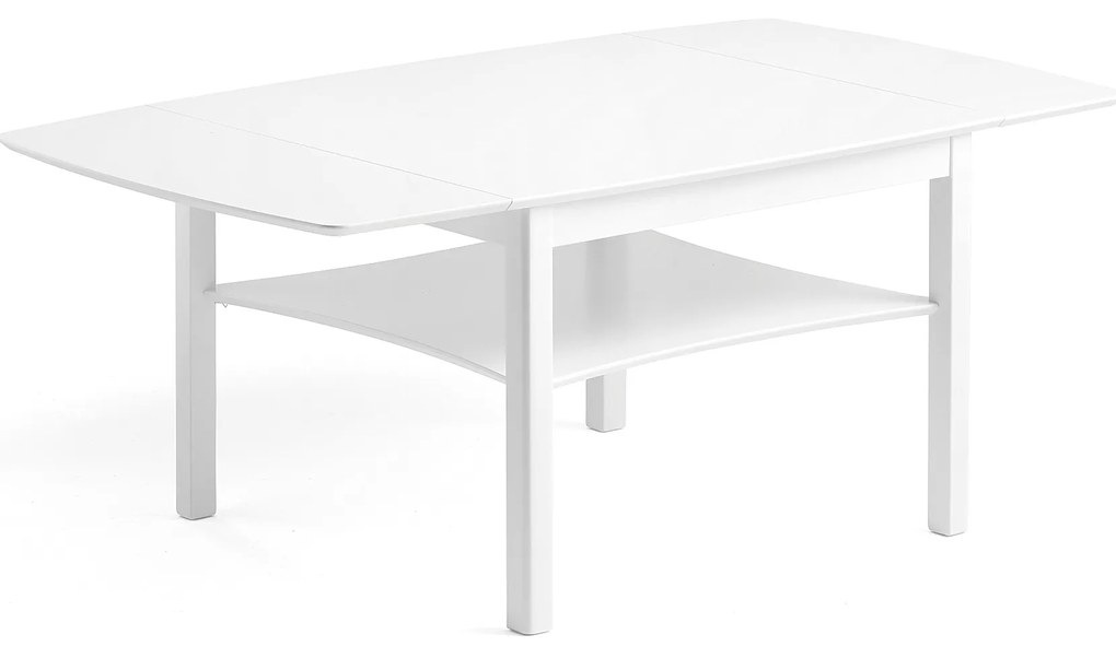 Skladací konferenčný stolík MARATHON, 1350x800 mm, biela