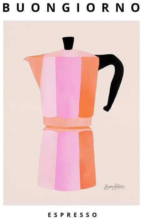 Ilustrácia Buongiorno Espresso, Baroo Bloom