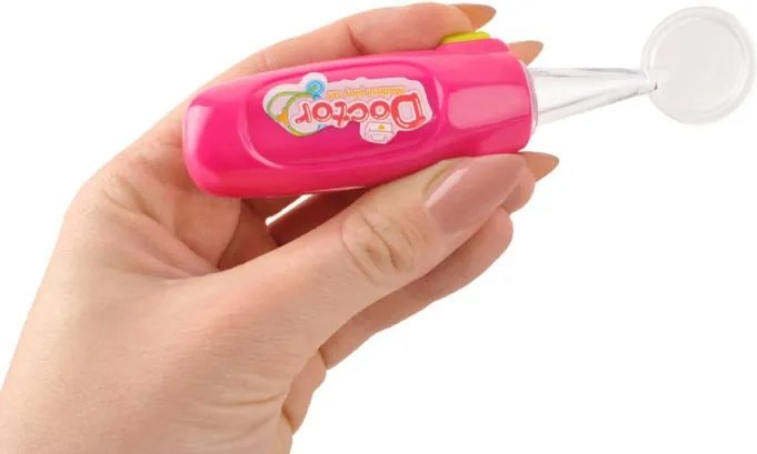 ISO Trade Detský lekársky vozík 18 prvkov – vzdelávacia sada so zvukom a svetlom, prenosný