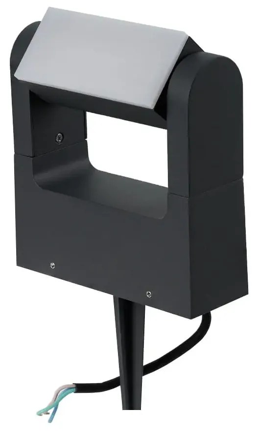 Vonkajšia stojaca lampa Spike sivá