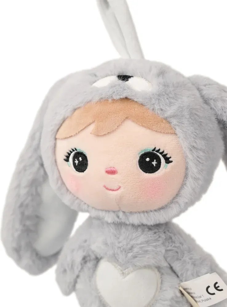 Mojkáčik - Bábika králik sivá mini 30 cm