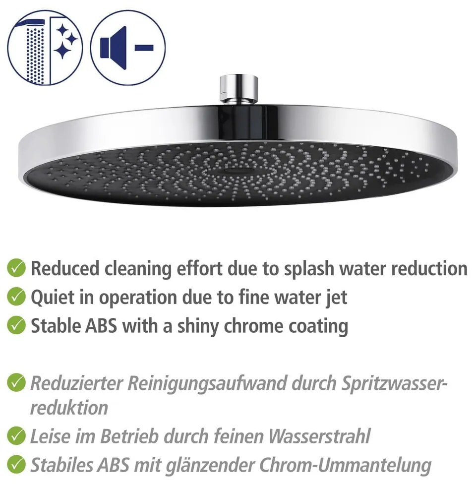 Sprchový set z nerezovej ocele v lesklej striebornej farbe 120 cm Soft Water – Wenko