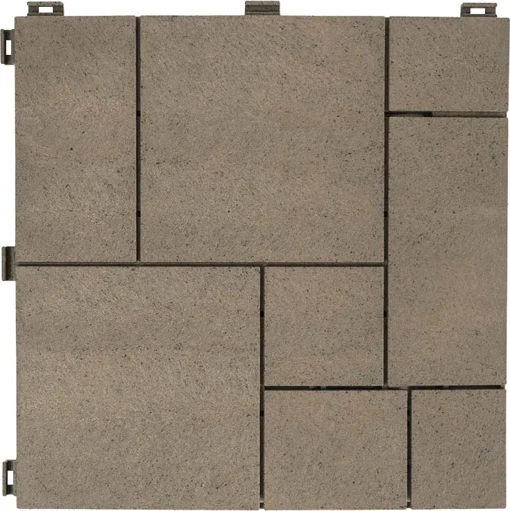 Multy Home Gumová dlaždica STONE MOSAIC 30 x 30 cm, hnedý dub