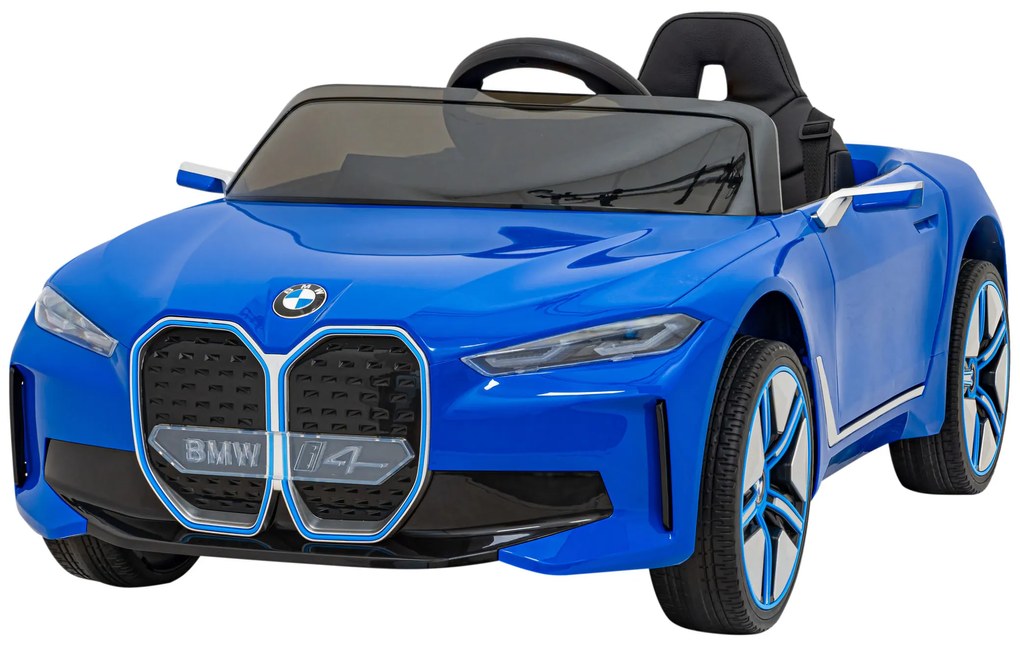 BMW i4 auto na batérie pre deti modré + diaľkové ovládanie