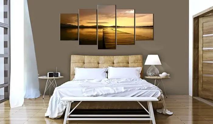 Obraz - Sunset Island Veľkosť: 100x50, Verzia: Premium Print