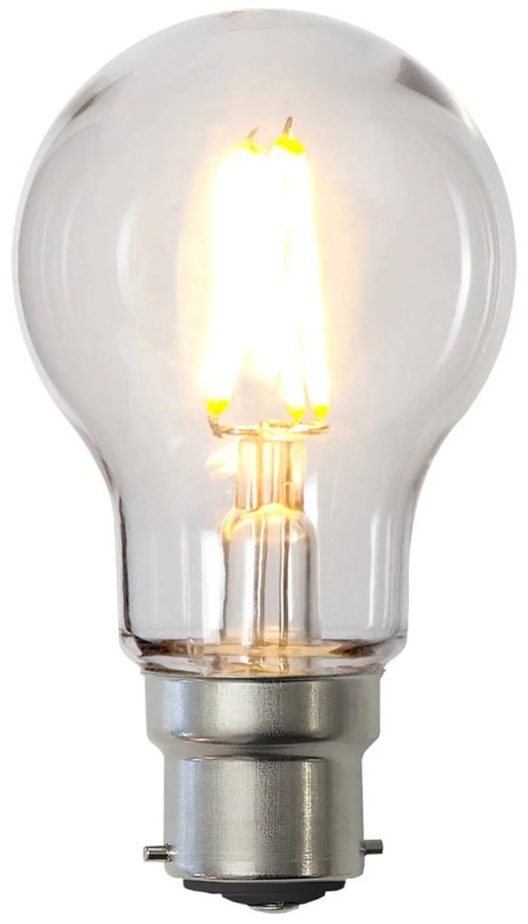 LED žiarovka B22 A55 2,4 W z polykarbonátu, číra