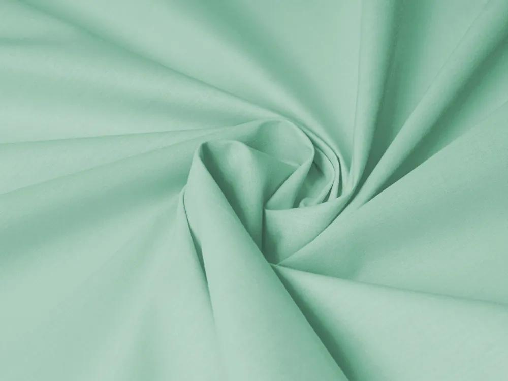 Biante Bavlnené jednofarebné posteľné obliečky Torino TON-006 Svetlo mintové Dvojlôžko francúzske 200x200 a 2ks 70x90 cm