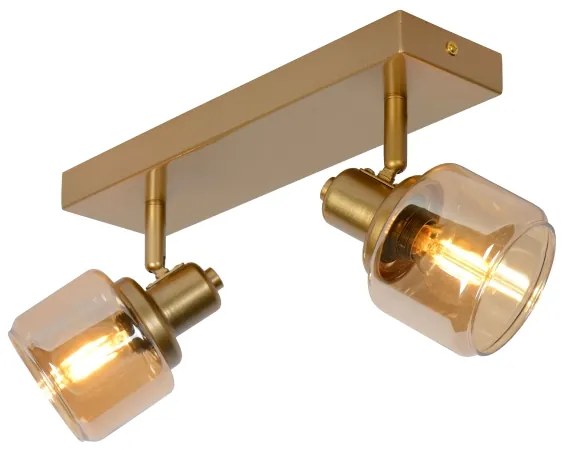 Lucide 77979/02/02 - Bodové svietidlo BJORN 2xE14/40W/230V zlatá