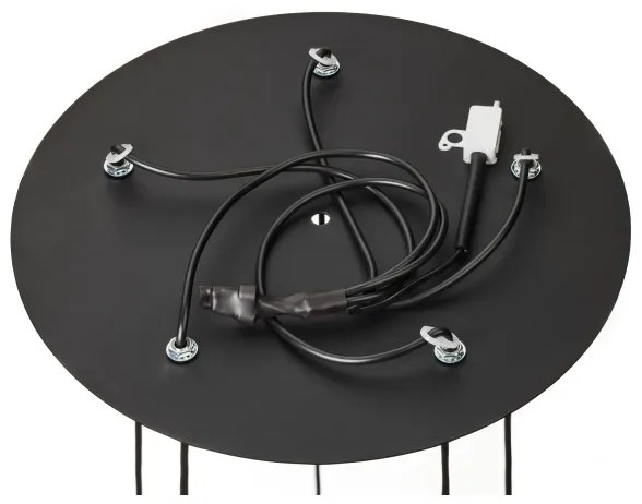 Jupiter 2014 - Luster na lanku ALAS 5xGU10/10W/230V čierna/zlatá