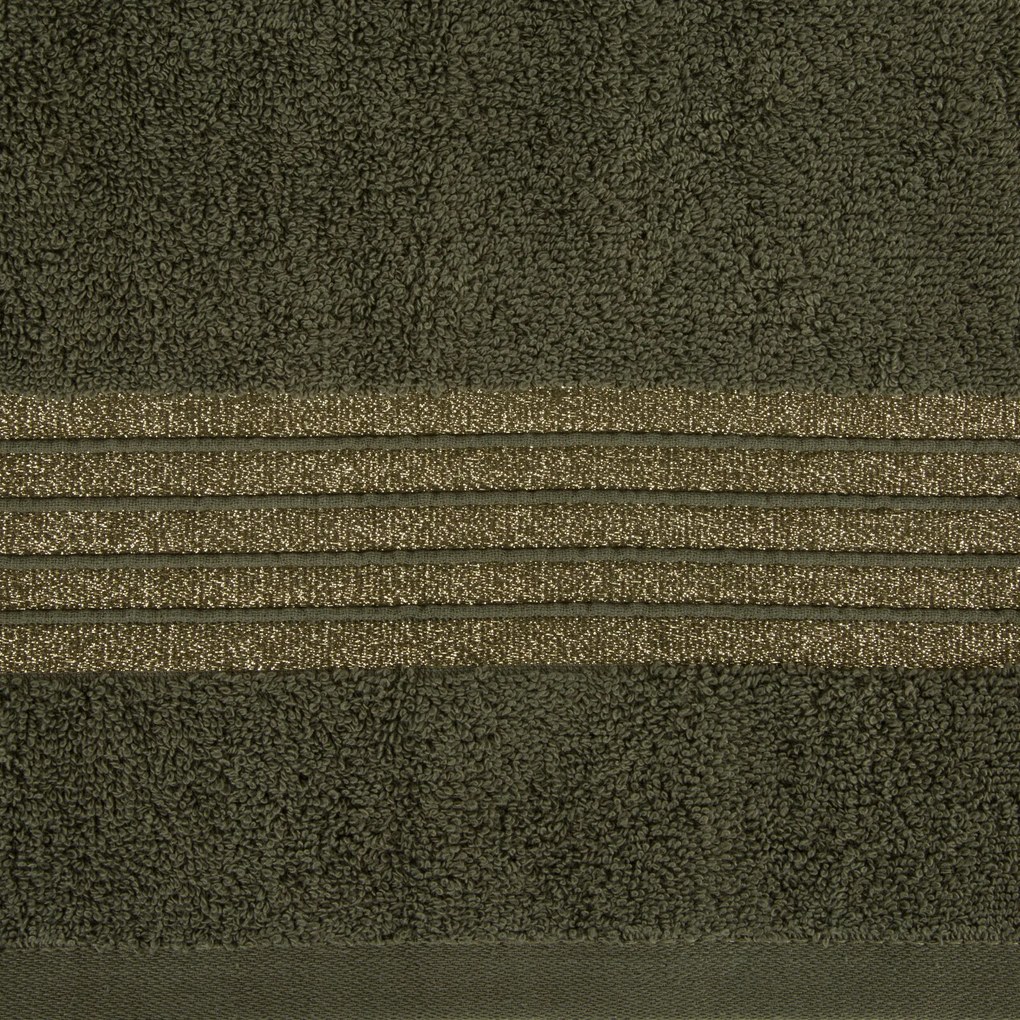 BAVLNENÝ UTERÁK LILA SADA 3KS 70X140 CM OLIVOVÁ